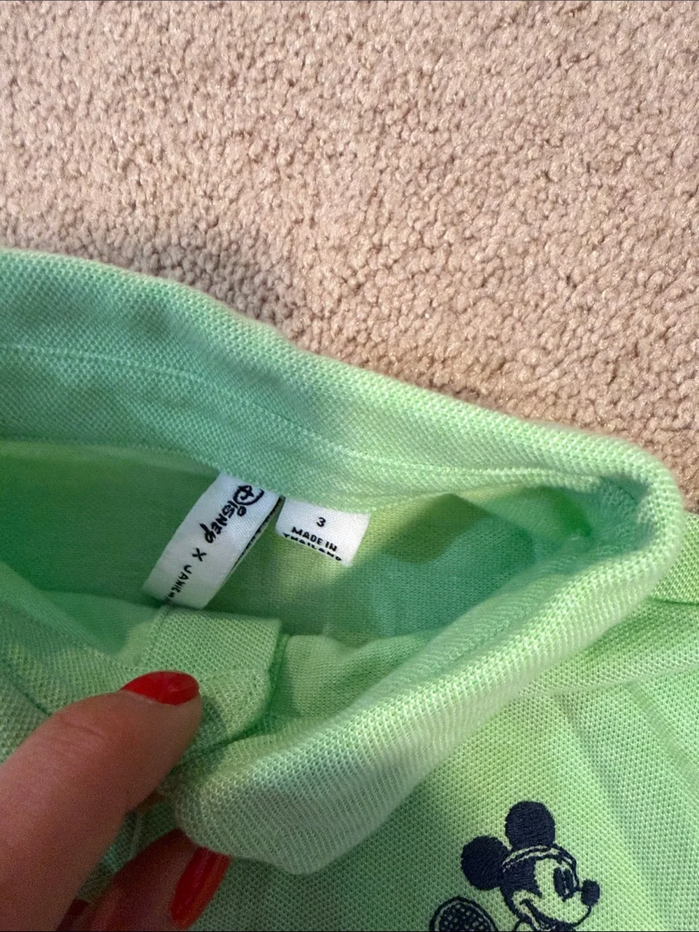 Janie and Jack Light Green Polo with White Shorts Set